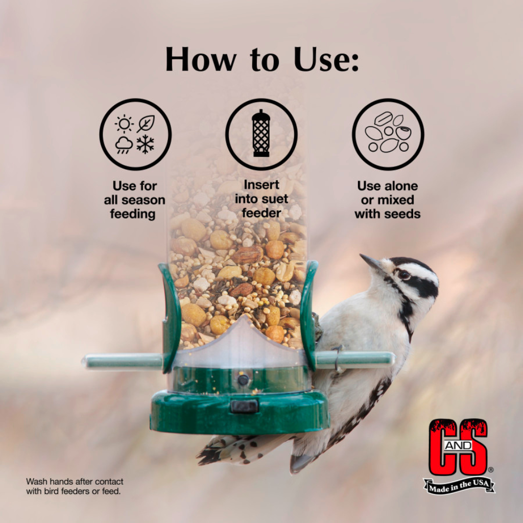 C&S Woodpecker Suet Nuggets Wild Bird Food (27 oz)