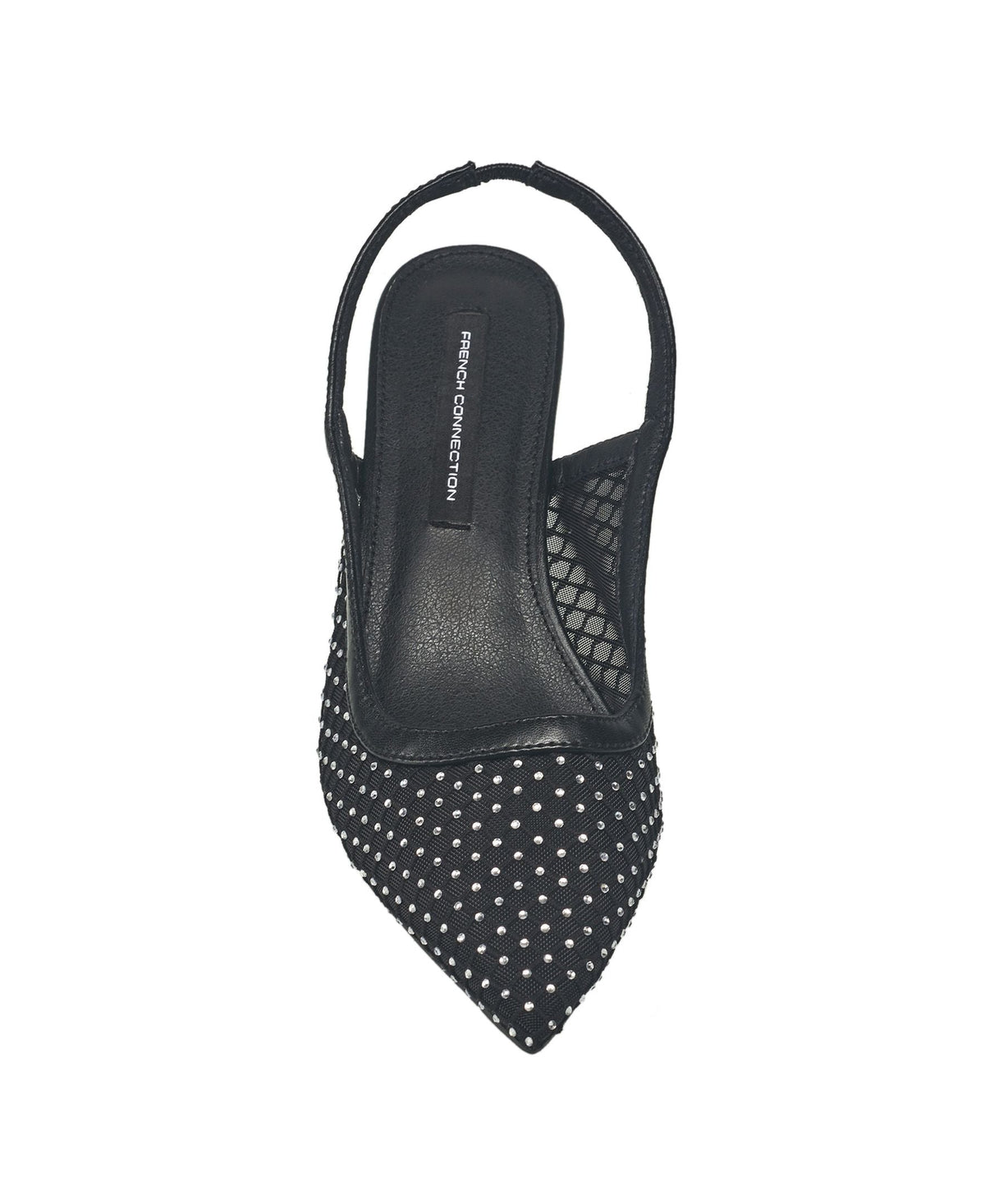French Connection Women's Elea Mesh and Stone Slingback Heel
