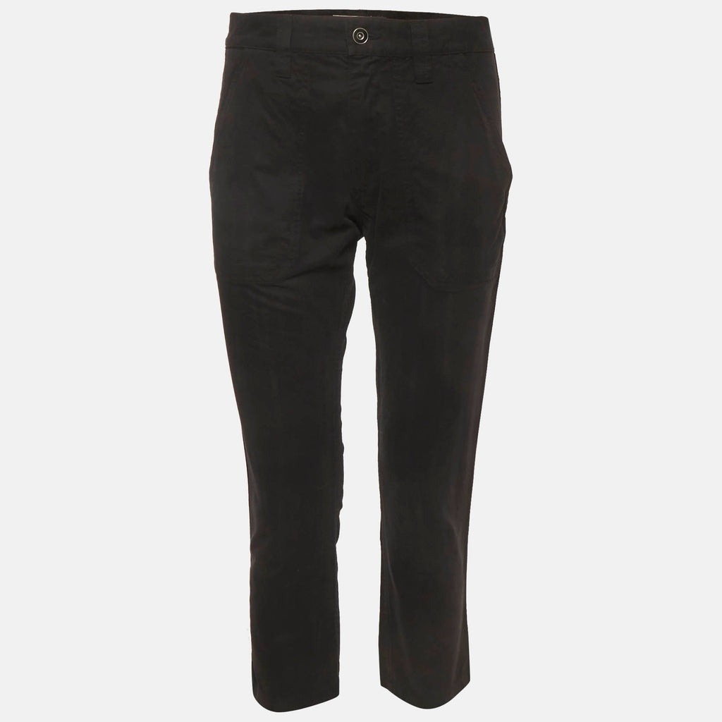 Isabel Marant Etoile Black Cotton Capri Trousers
