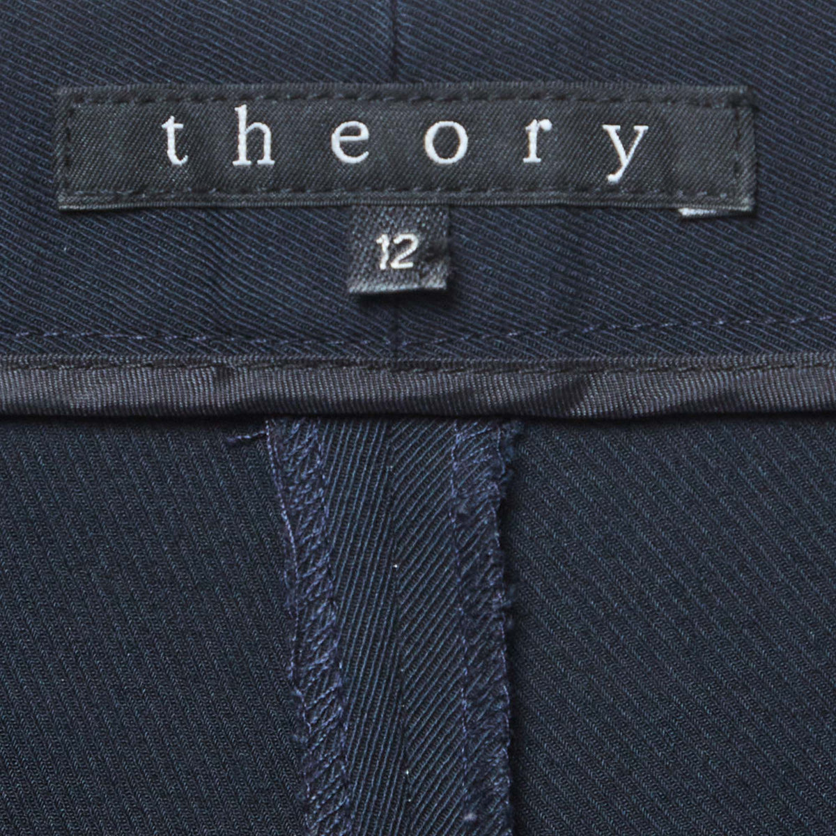 Theory Blue Stretch Gabardine Trousers