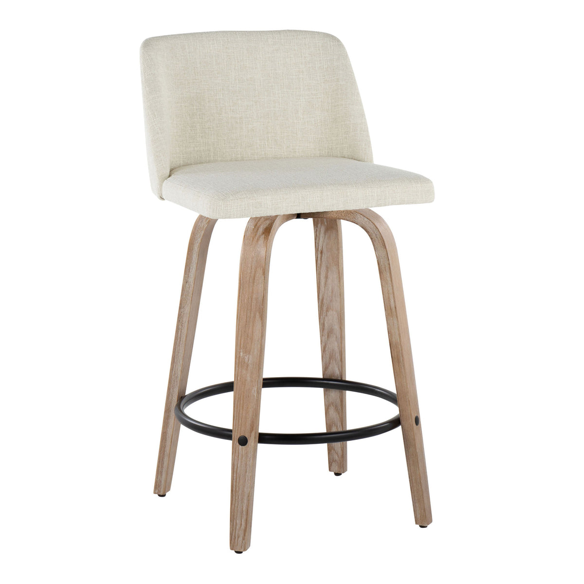 Contemporary Upholstered Island Chairs Set of 2