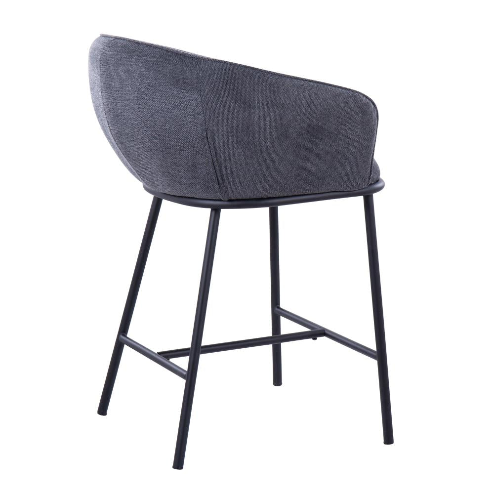 Sleek Steel Counter Stool Set