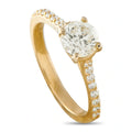 LB Exclusive 14K Yellow Gold 1.10ct Diamond Ring MF19-070626