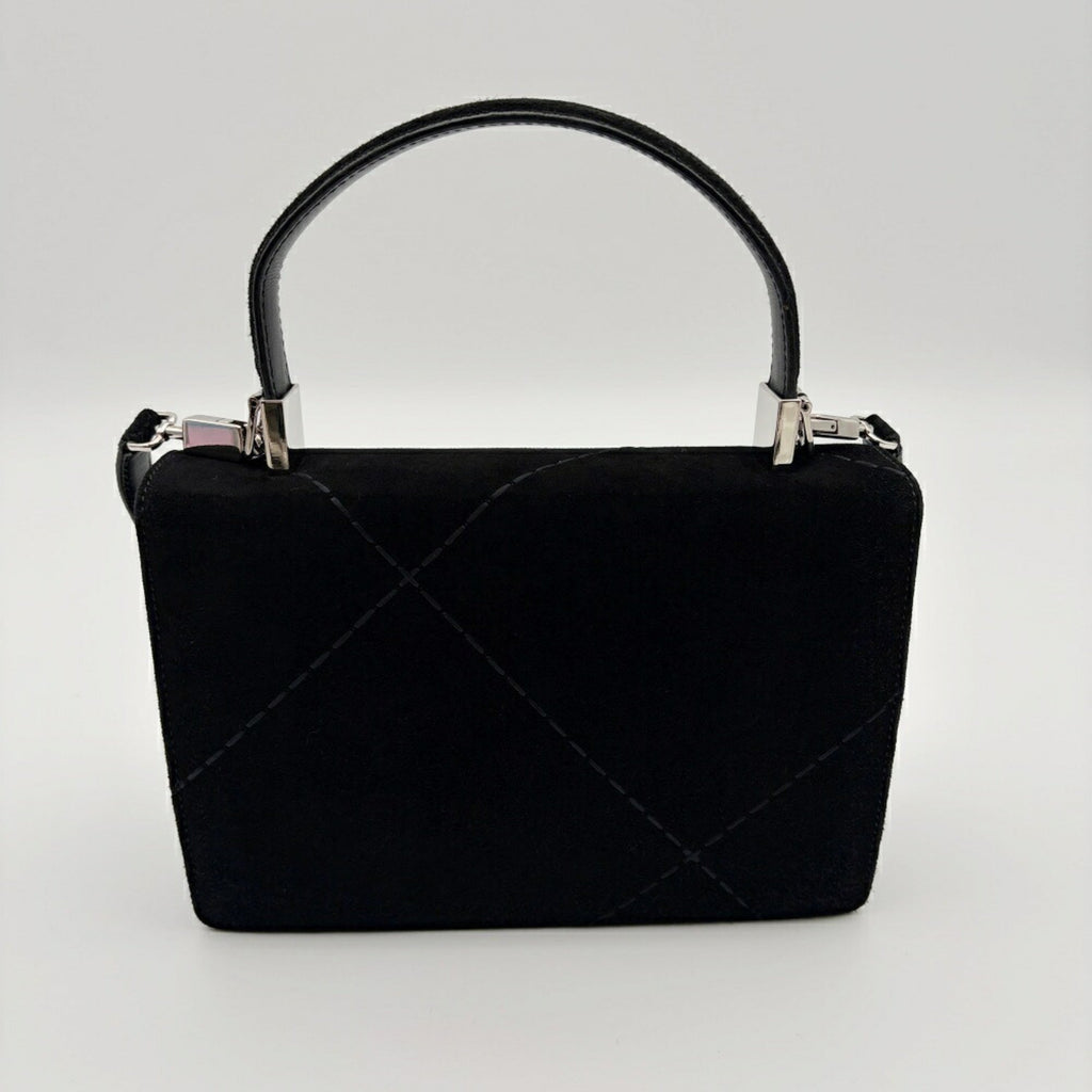 Salvatore Ferragamo Suede Handbag Shoulder Bag (Pre-Owned)