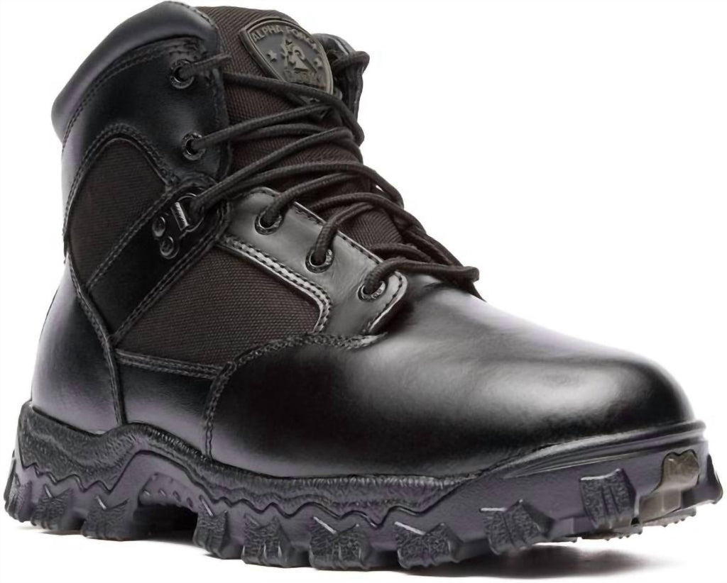 Men's Alpha Force Waterproof Boots In Black