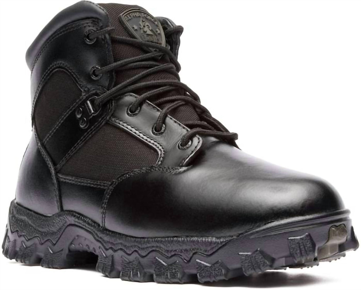 Men's Alpha Force Waterproof Boots In Black