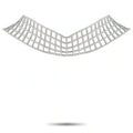 LB Exclusive 18K White Gold 25.20ct Diamond Lattice Choker Necklace MF05-070626