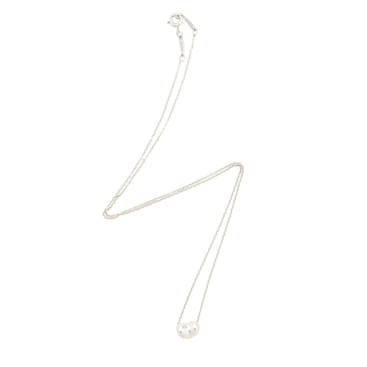 Tiffany & Co. Elsa Peretti Sterling Silver Bean 9mm Necklace