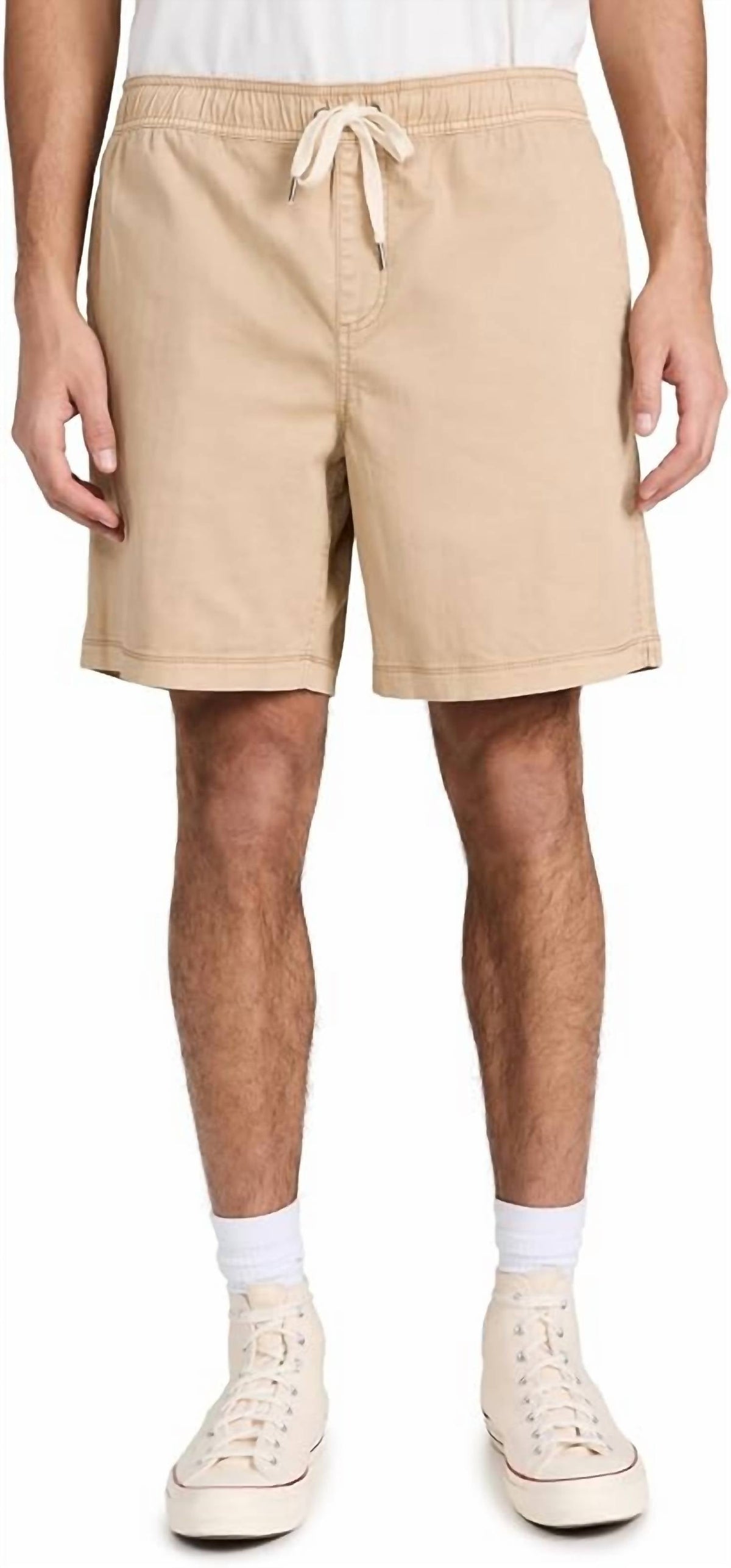Men's Cruz Drawstring Shorts - 7" In Khaki