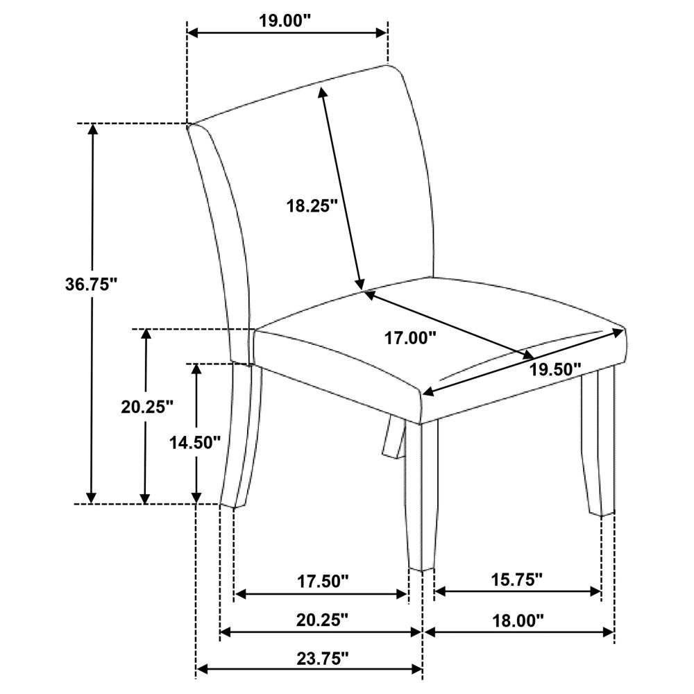 Contemporary Upholstered Side Chairs for Dining Room