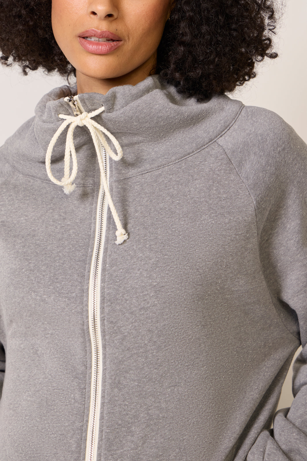 Women's Funnel Neck Full Zip Sweatshirt