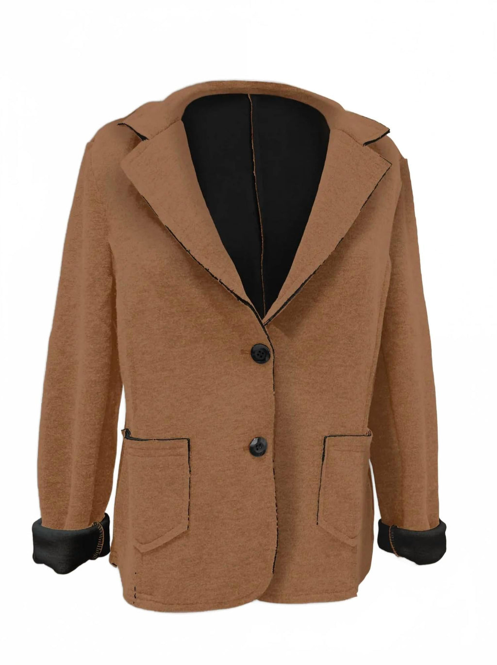 Women's Lindz Knit Equestrian Blazer In Toffee/black