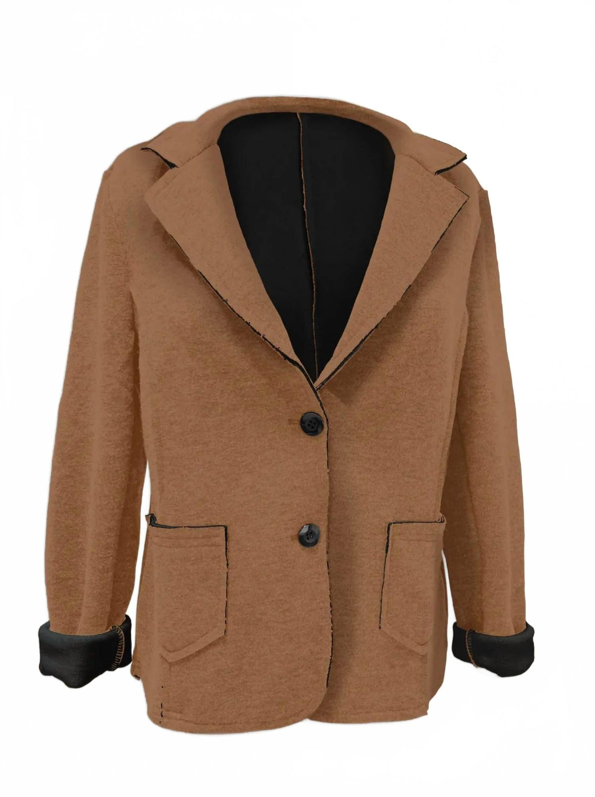 Women's Lindz Knit Equestrian Blazer In Toffee/black