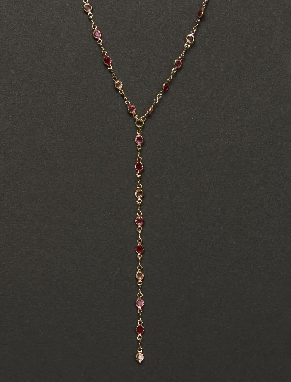 Lucky Brand Stone Lariat Necklace