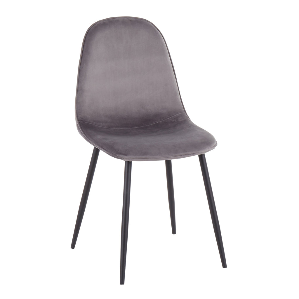 Contemporary Accent Seating Pair with Cushioned Seats  - Set of 2