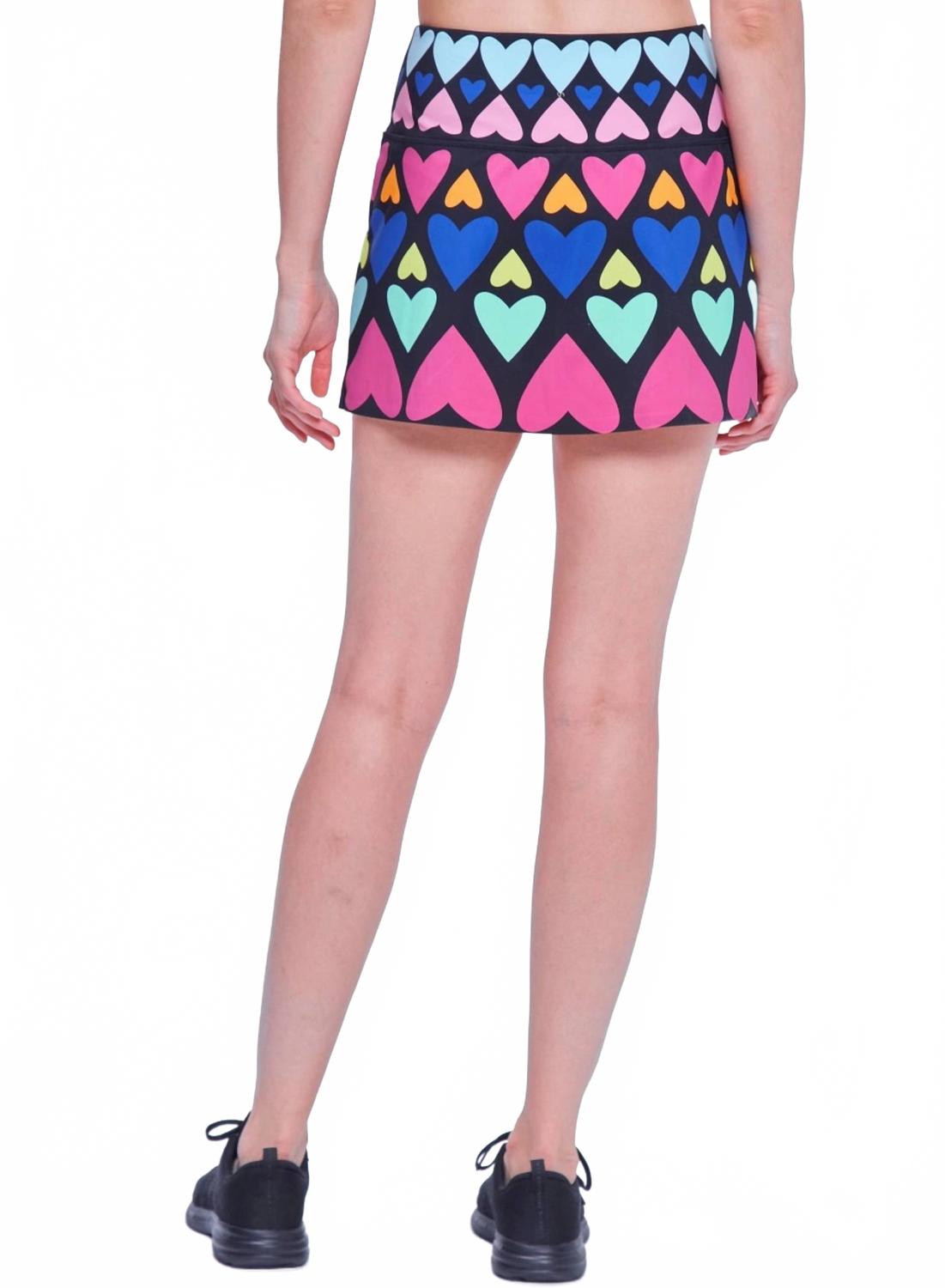 Heart Mini Skirt In Black