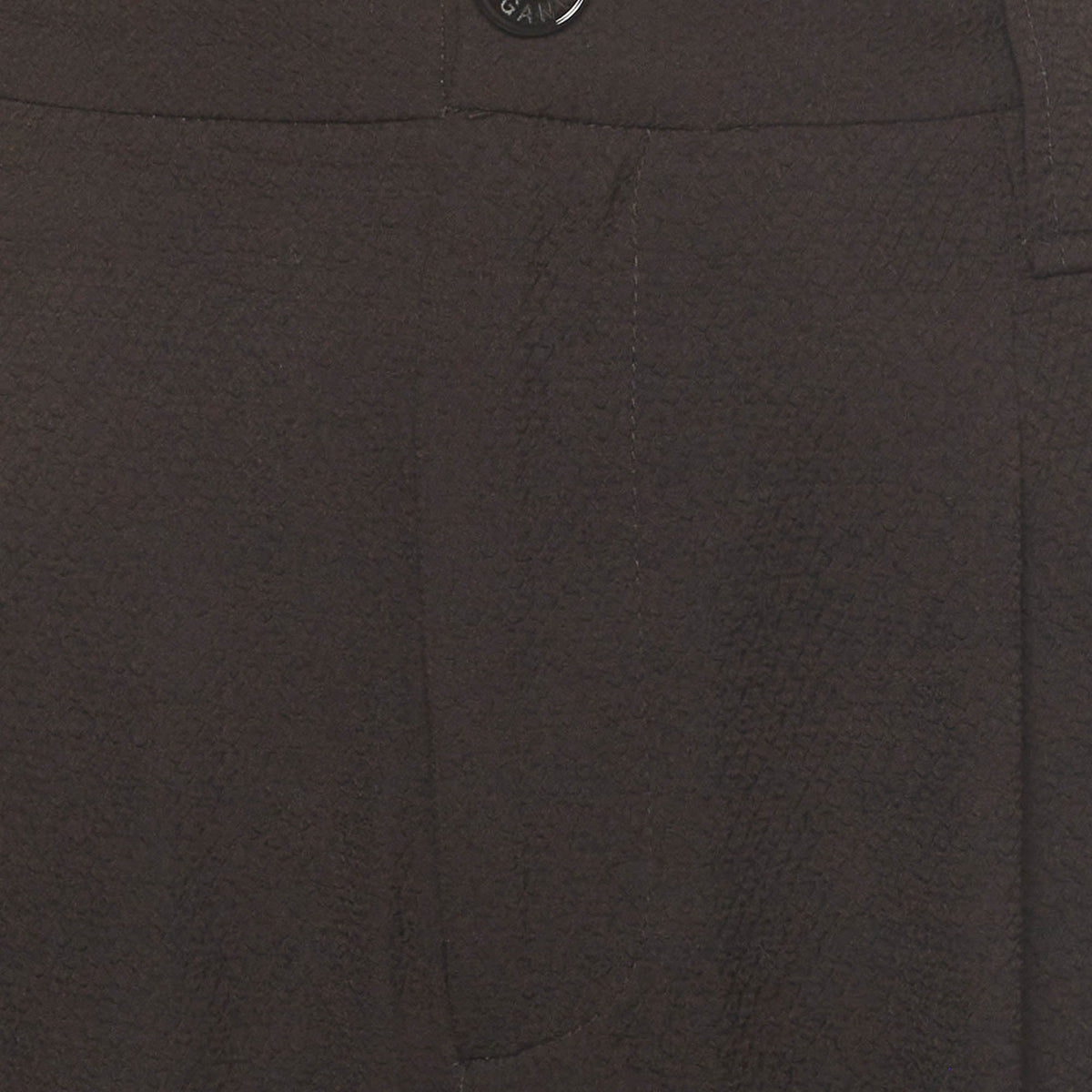 Ganni Black Crepe Pleated Cropped Pants