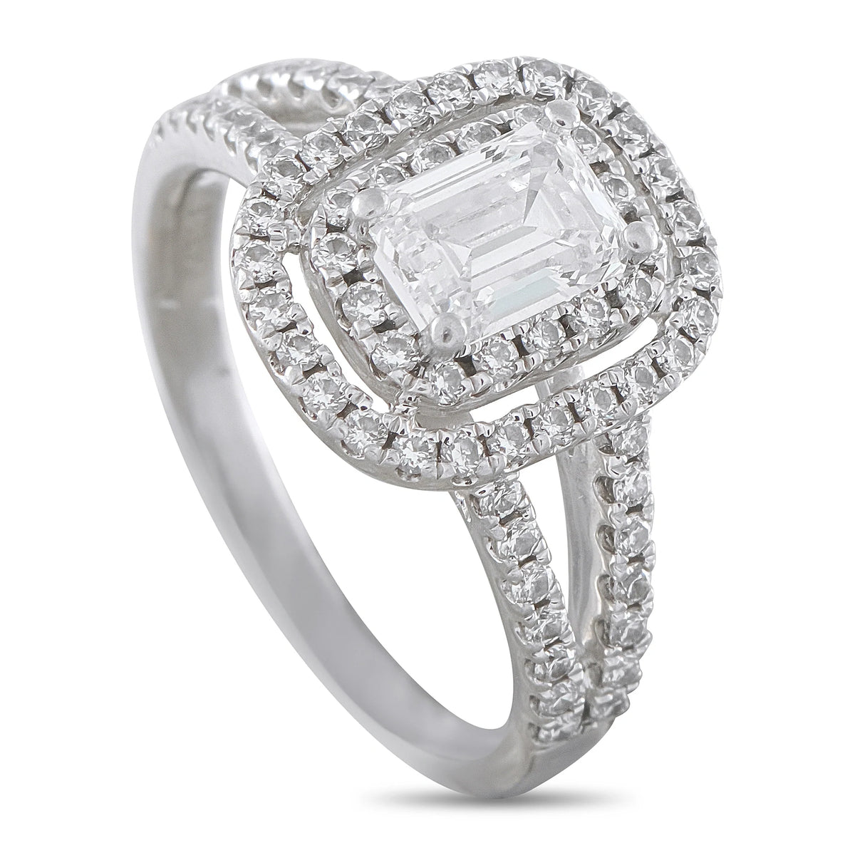 LB Exclusive Platinum 0.85ct Diamond Ring MF17-081226
