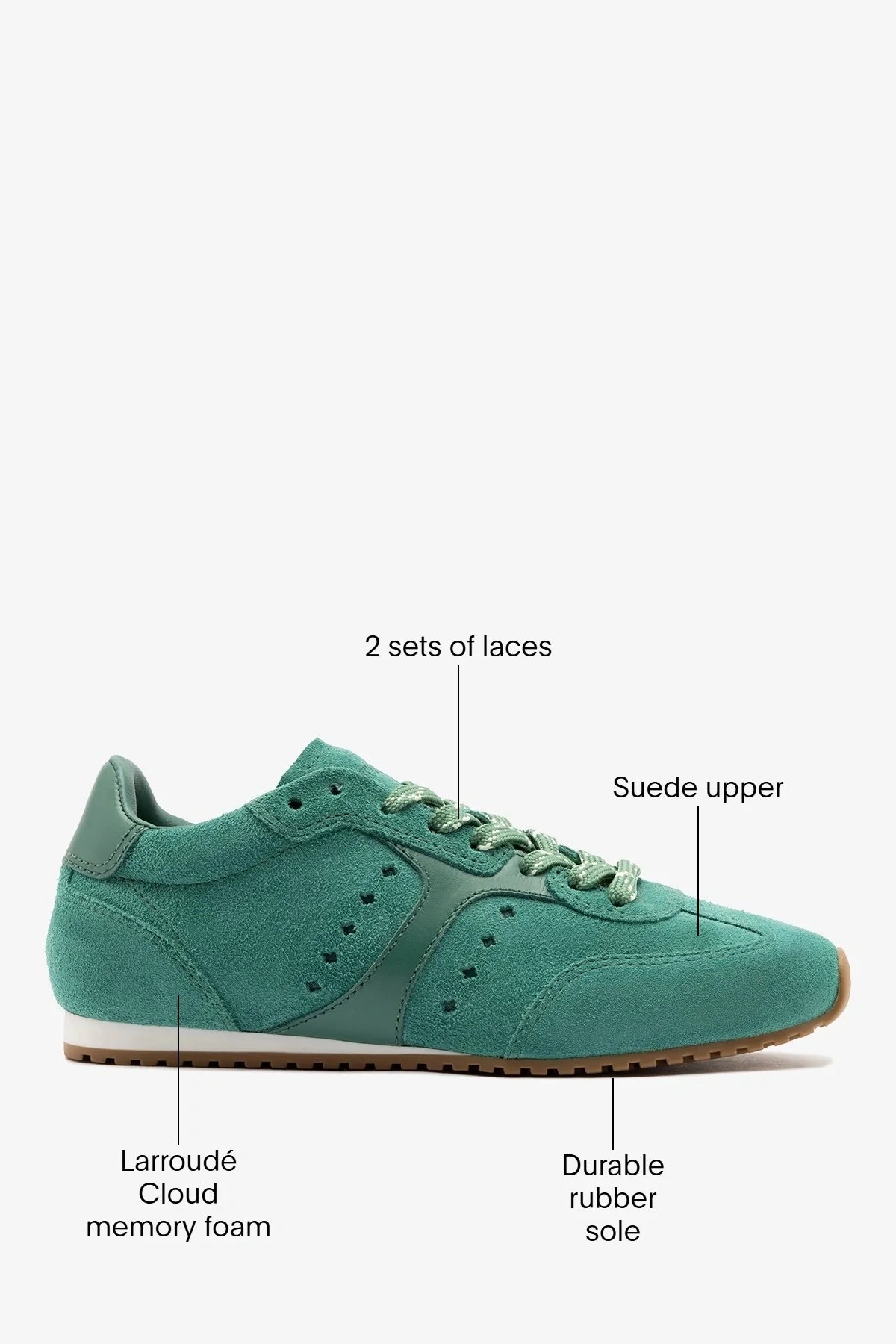 Stella Sneaker Pitti Green Suede and Leather