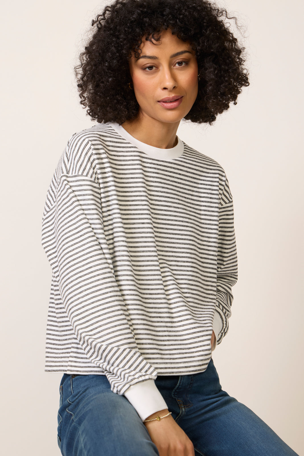 Women's Kaylin Cozy Stripe T-Shirt