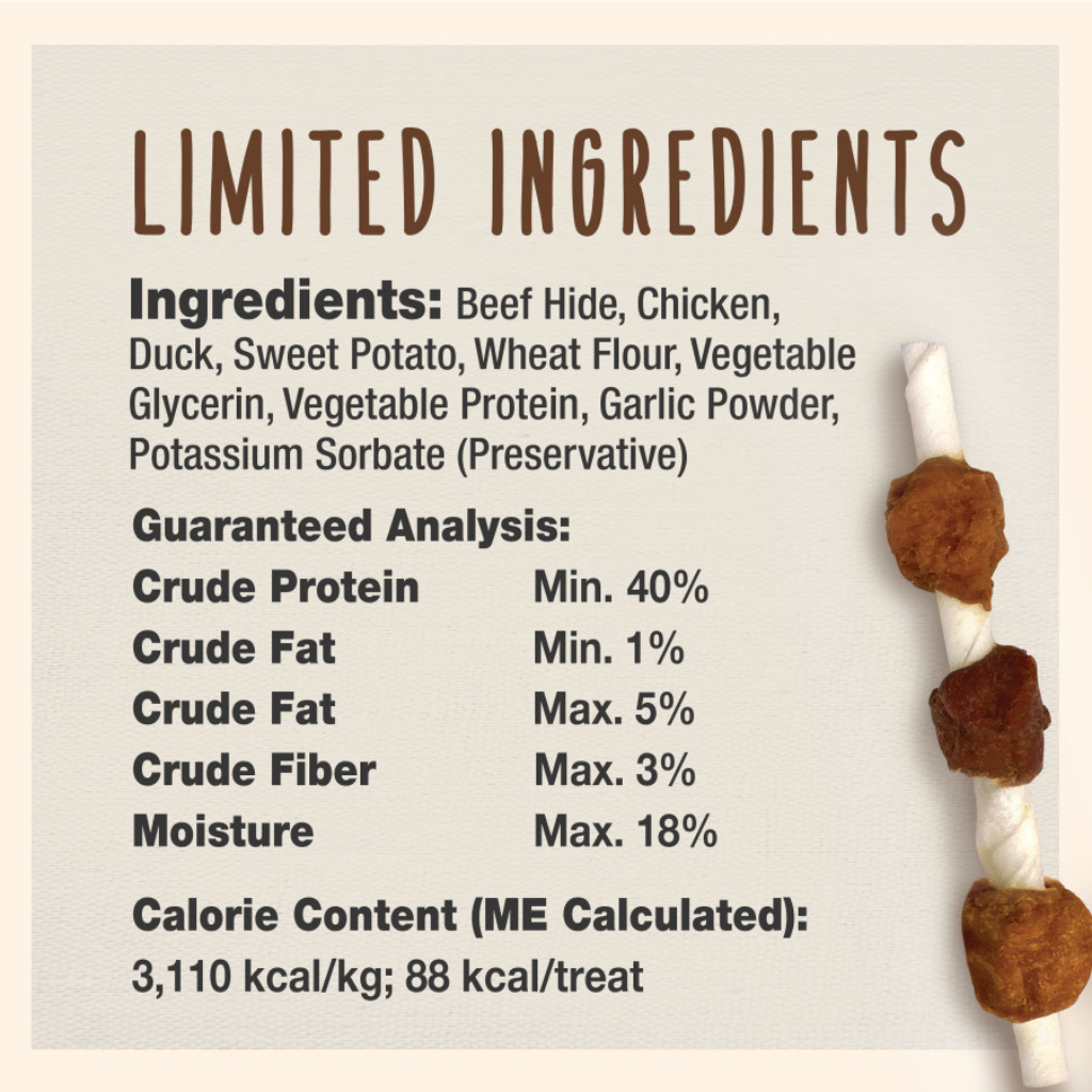 Cadet Gourmet Beef Hide Shish Kabob Dog Treats