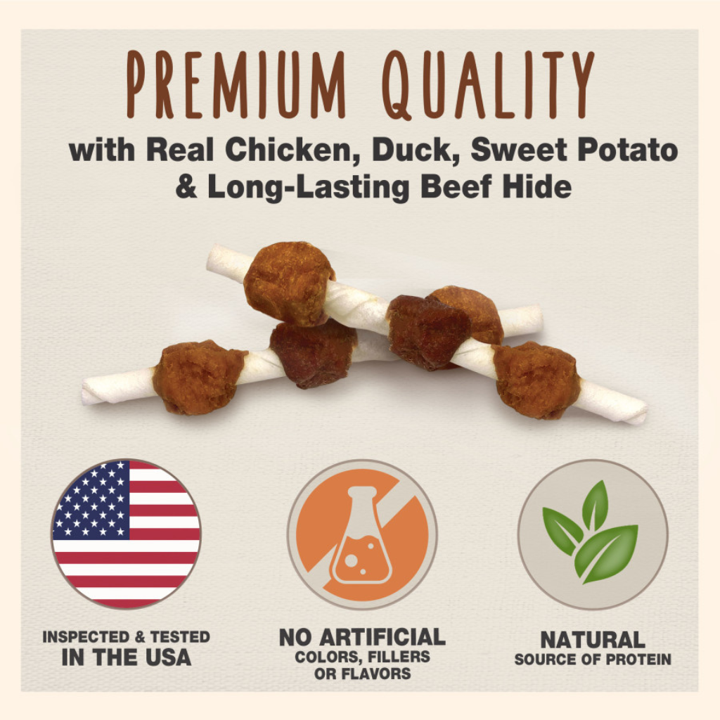 Cadet Gourmet Beef Hide Shish Kabob Dog Treats