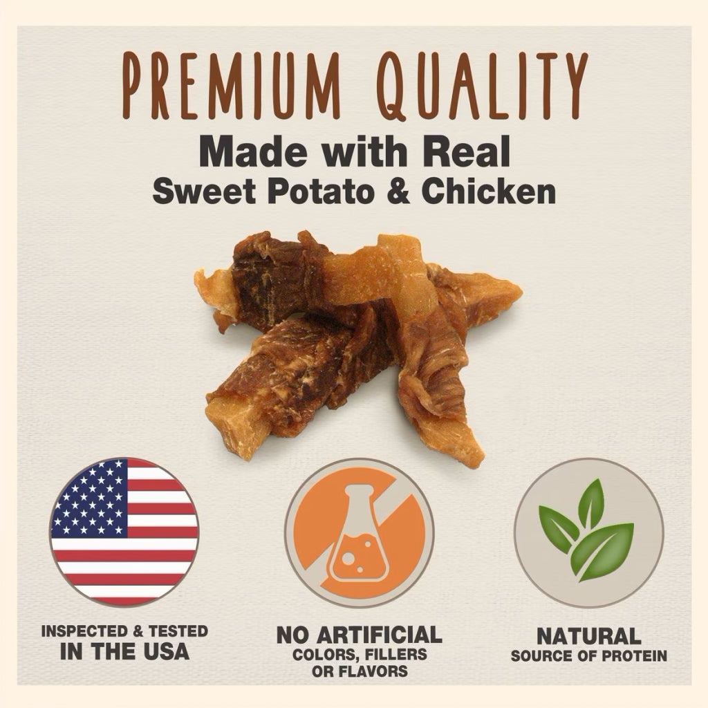 Cadet Gourmet Chicken-Wrapped Sweet Potato Treats for Dogs (14 oz)