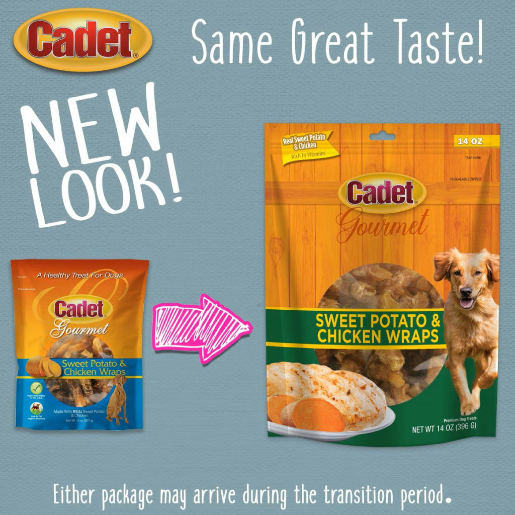Cadet Gourmet Chicken-Wrapped Sweet Potato Treats for Dogs (14 oz)