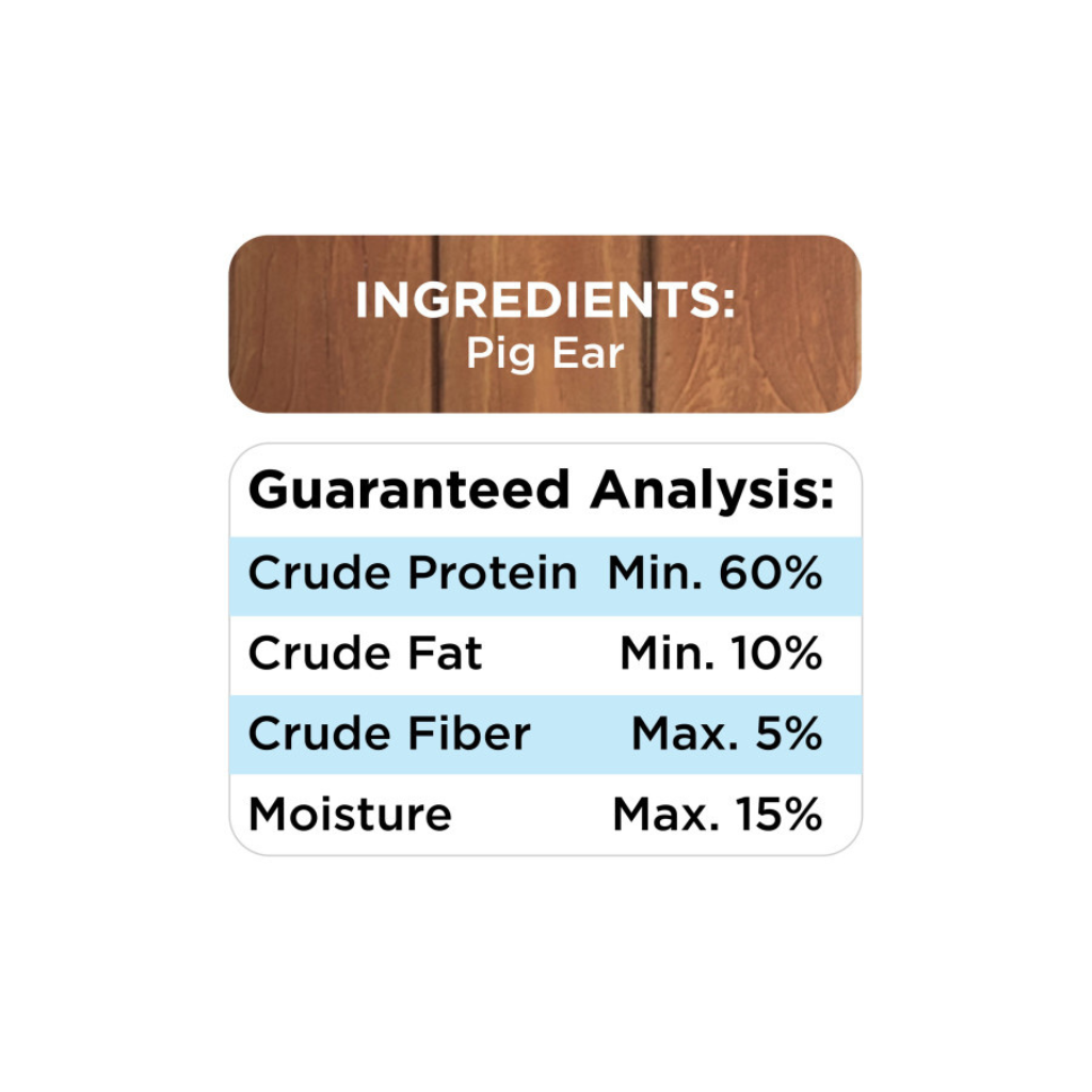 Cadet Natural Pig Ears for Dogs (12 ct)
