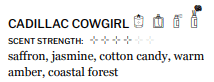 Cadillac Cowgirl Roll On Perfume Oil