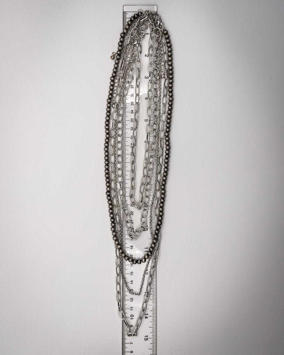 Calder Five Strand Chain Fashion Necklace Set