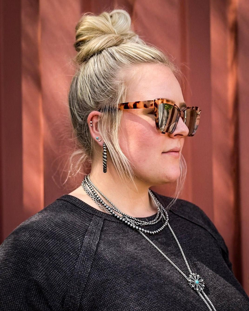 Callie Tangle-Free Oversized Sunglasses