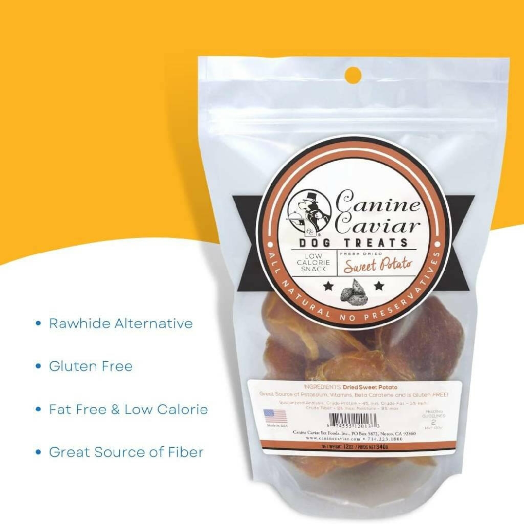 Canine Caviar Dried Sweet Potato Dog Treats