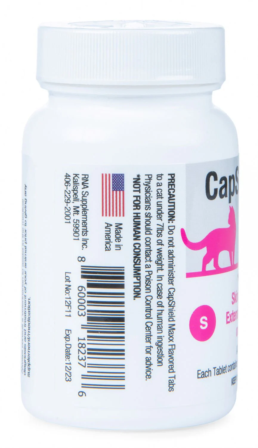 CapShield Maxx Flea Protection Supplement for Cats 7-15 lb (6 tablets)