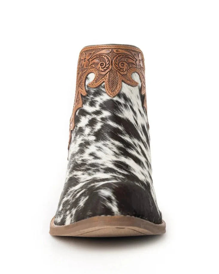 Cassidy Trail Hair-On Hide Booties by Myra Bag
