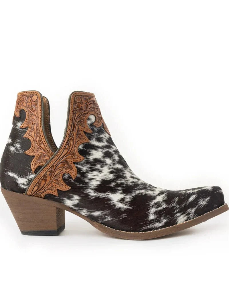 Cassidy Trail Hair-On Hide Booties by Myra Bag