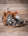 Cassidy Trail Hair-On Hide Booties by Myra Bag