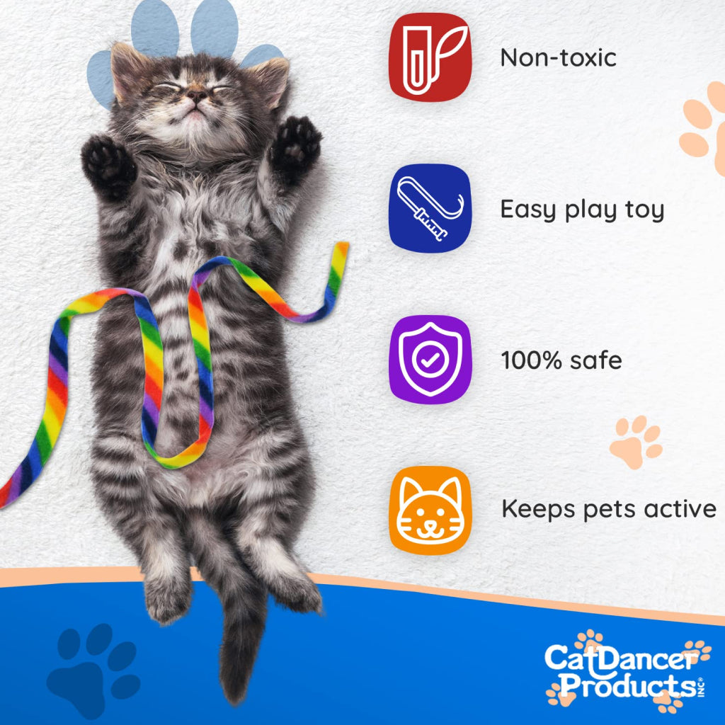 Cat Dancer Rainbow Charmer Toy For Cats