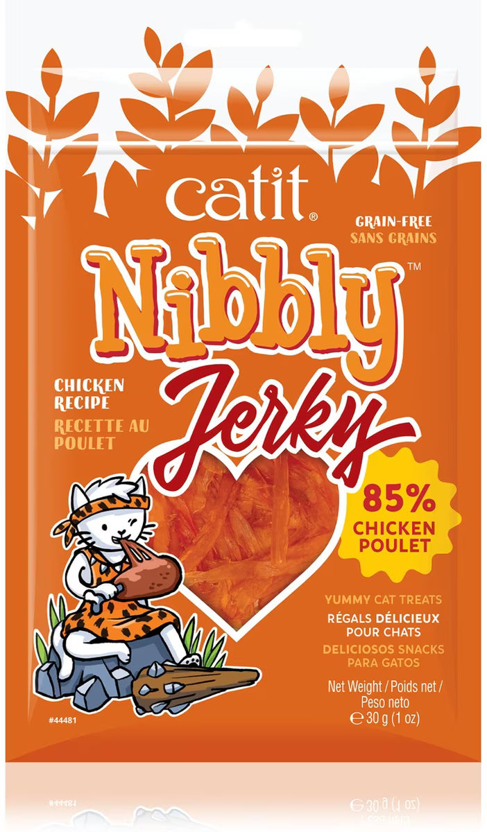 Catit Nibbly Jerky Treats for Cat, 1.06-oz