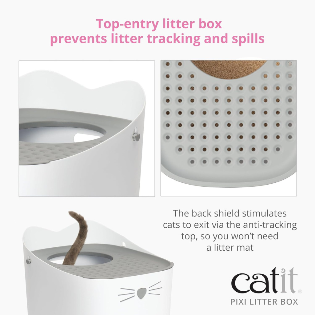 Catit PIXI Top-Entry Cat Litter Box (Gray)