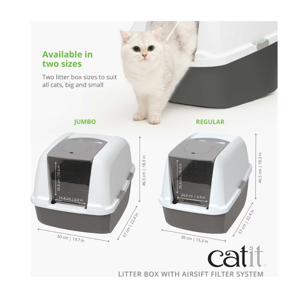 Catit SmartSift Cat Litter Box with Airsift Filter System