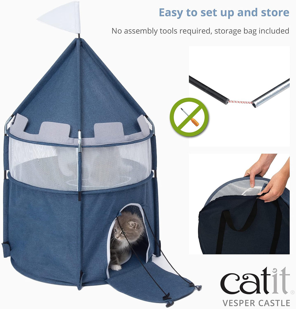 Catit Vesper Castle for Cats, Blue