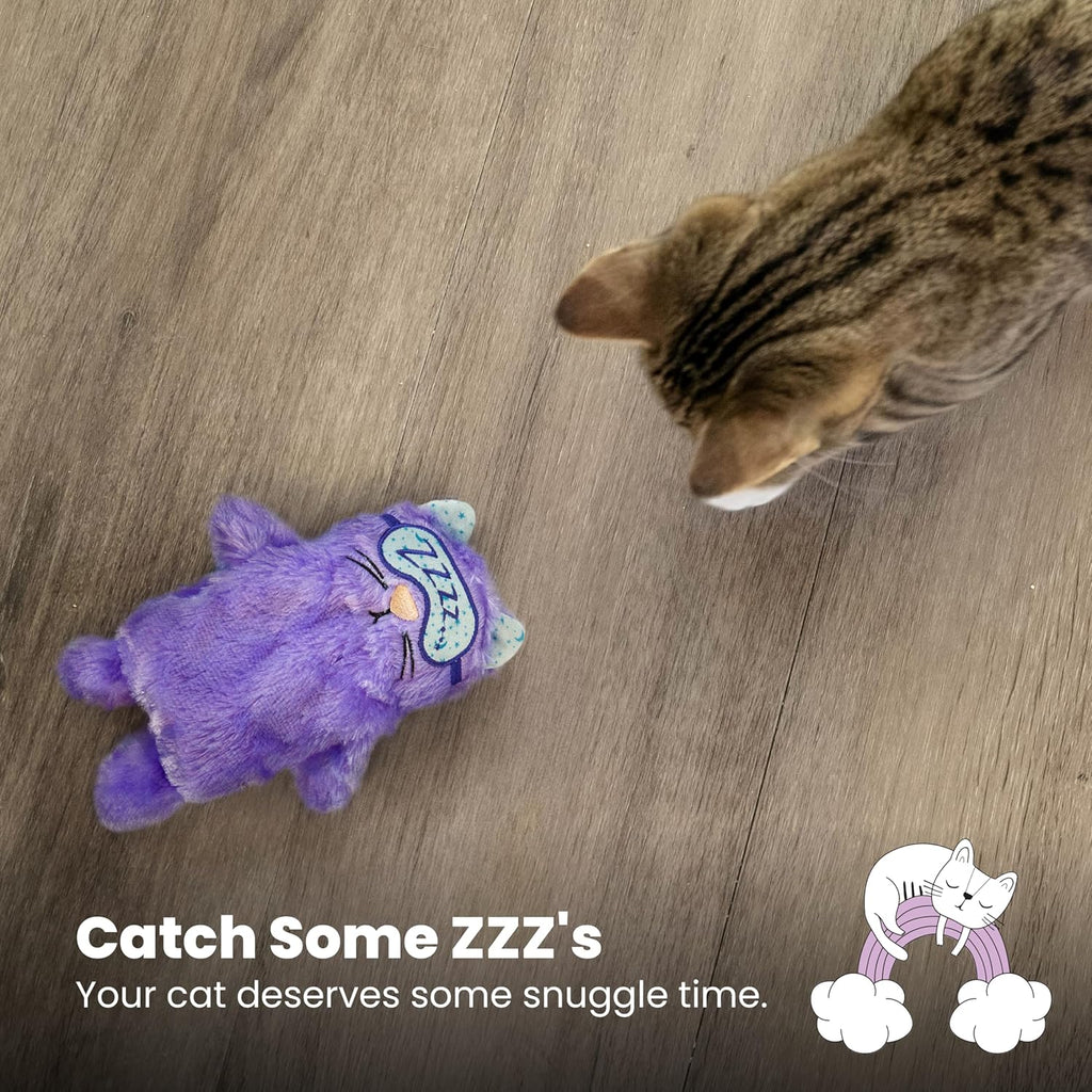 Catstages Purr Pillow Plush Cat Toy, Violet