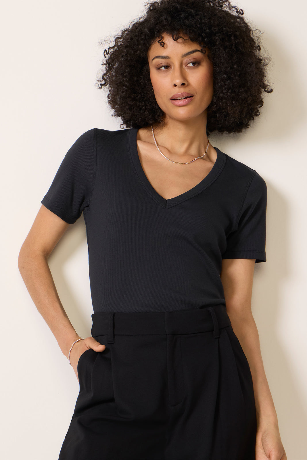 Women's Nessa V Neck Elbow T-Shirt