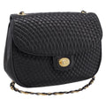 Bally Vintage Chain Quilted Leather Leather Shoulder Bag Bag (Pre-Owned)