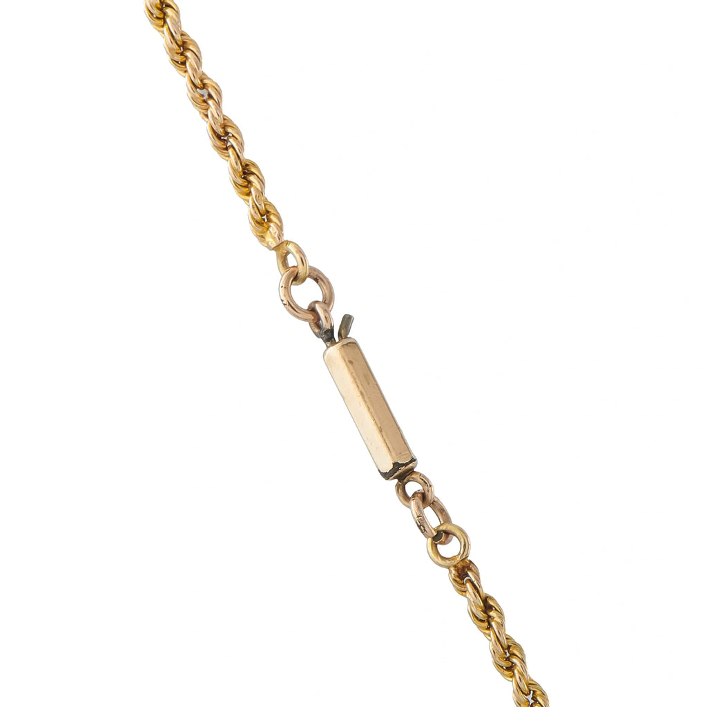 LB Exclusive Antique 14K Yellow Gold Turquoise and Coral Necklace MF24-080326