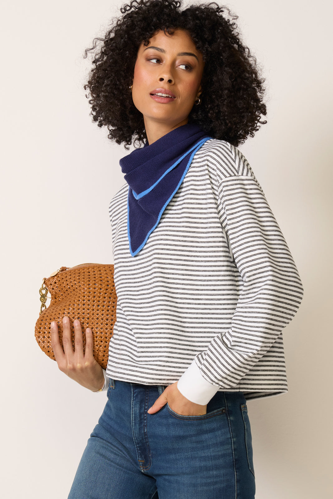 Women's Kaylin Cozy Stripe T-Shirt