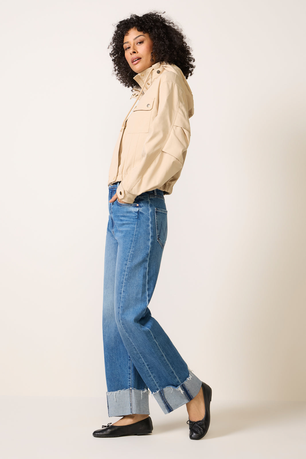 Women's The Half-Pipe Flood Cuff Fray Jeans