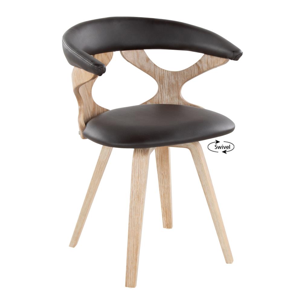 Modern Faux Leather Accent Chair