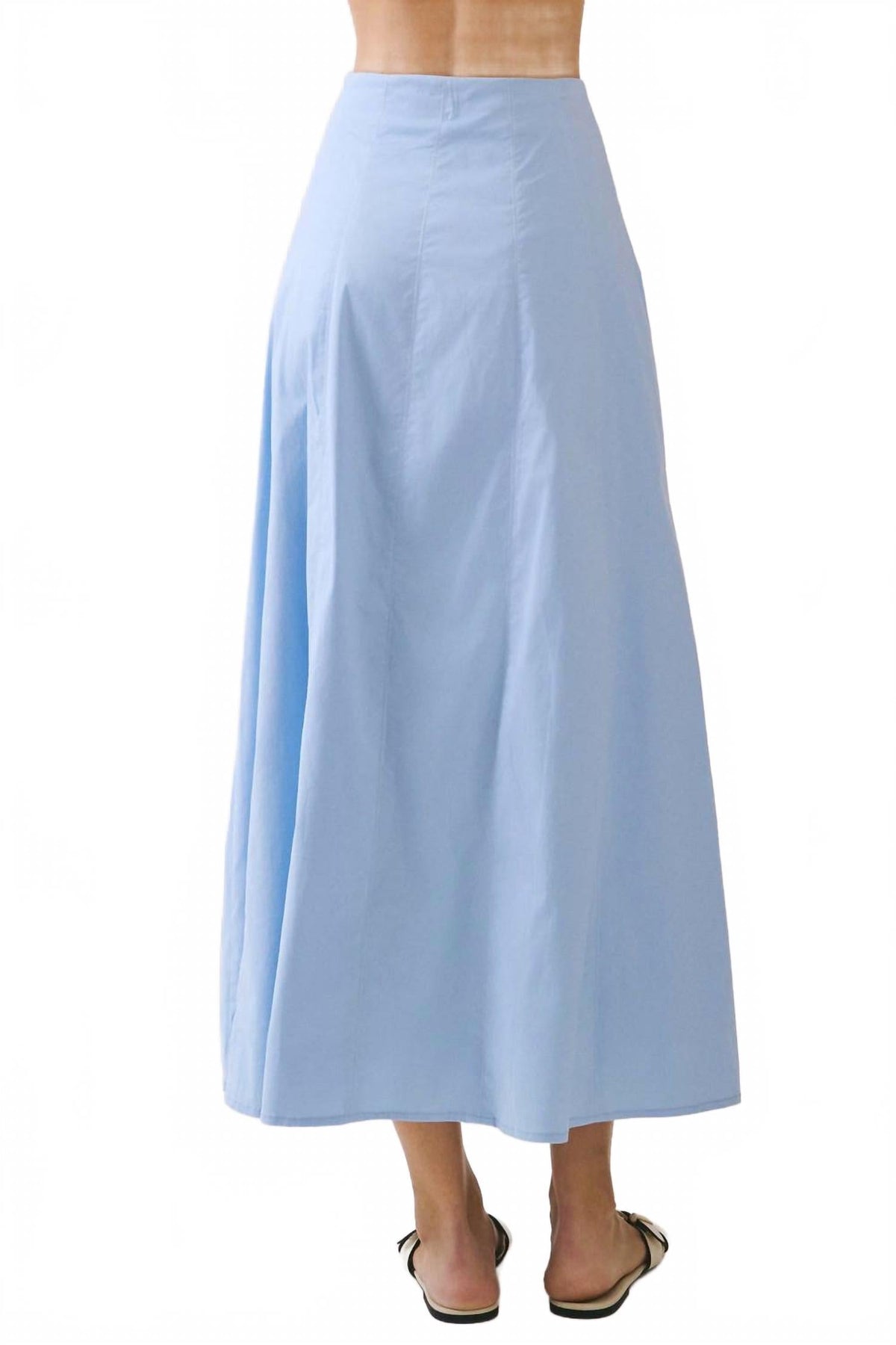Solid Rules Maxi Skirt In Baby Blue